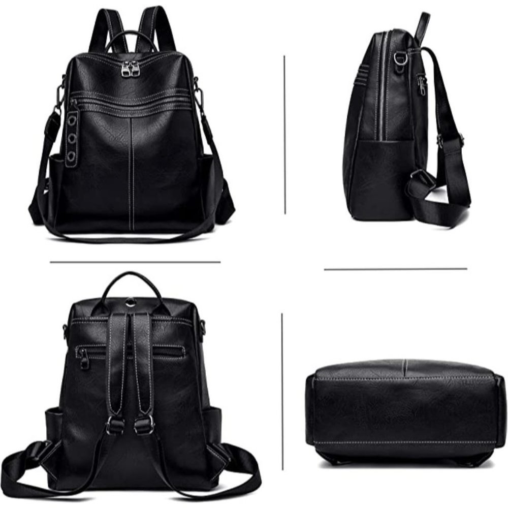 🆕 Luxury Backpack Purse for Women Cute Shoulder Durable Buckle Bag NWT - Picture 5 of 7
